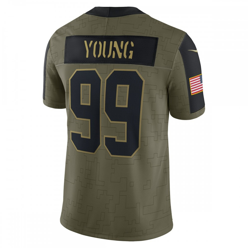 Chase Young Washington Football Team Nike 2021 Salute To Service Limited Player Jersey - Olive-GridironStore